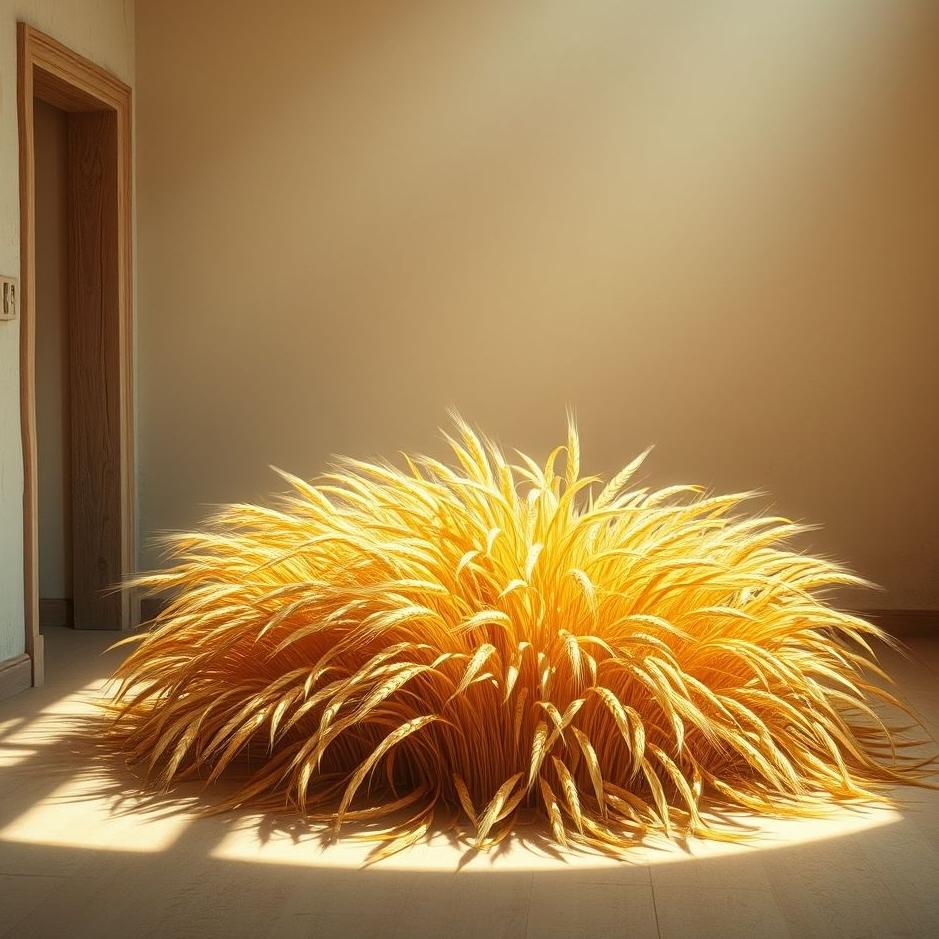 Dream : A pile of wheat at home in a dream