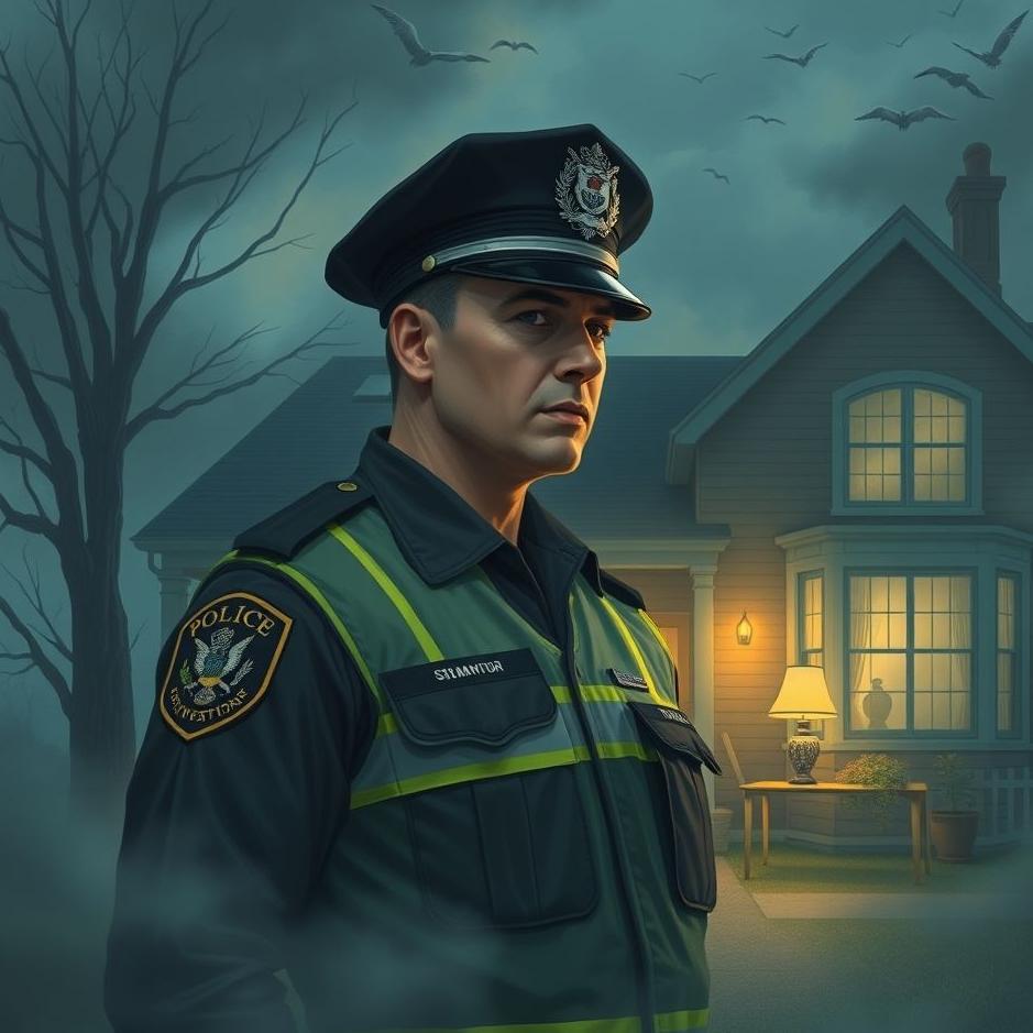 Dream : A policeman at home in a dream