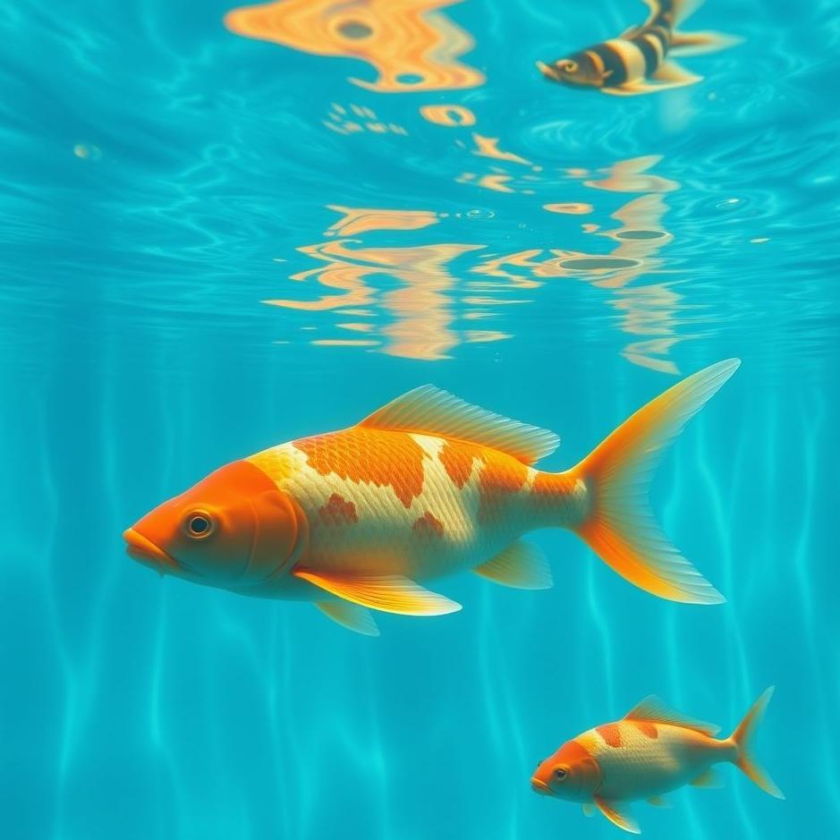 Dream : A pool and fish in a dream