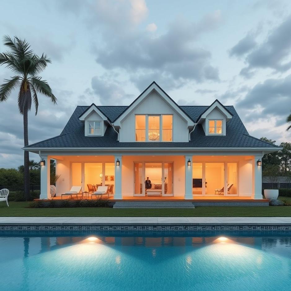 Dream : A pool in front of your house in a dream