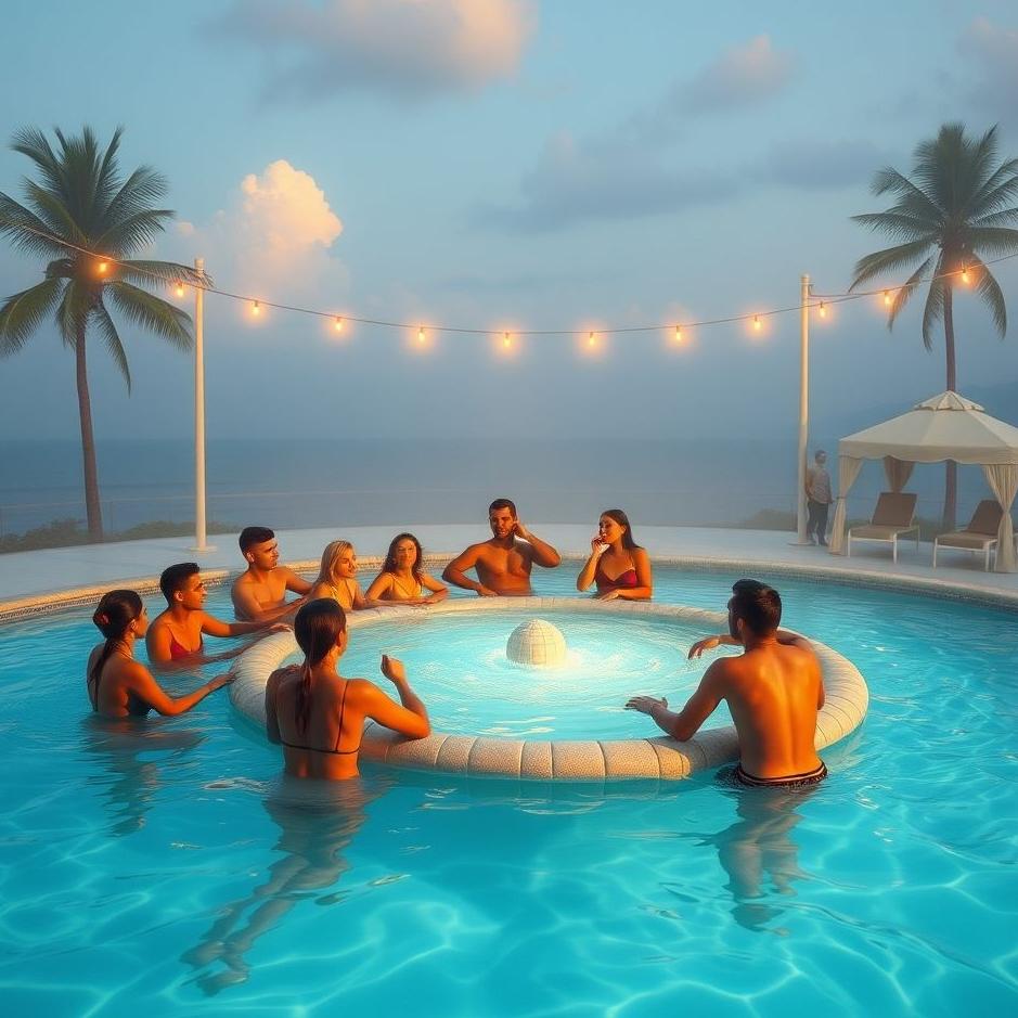 Dream : A pool party in a dream