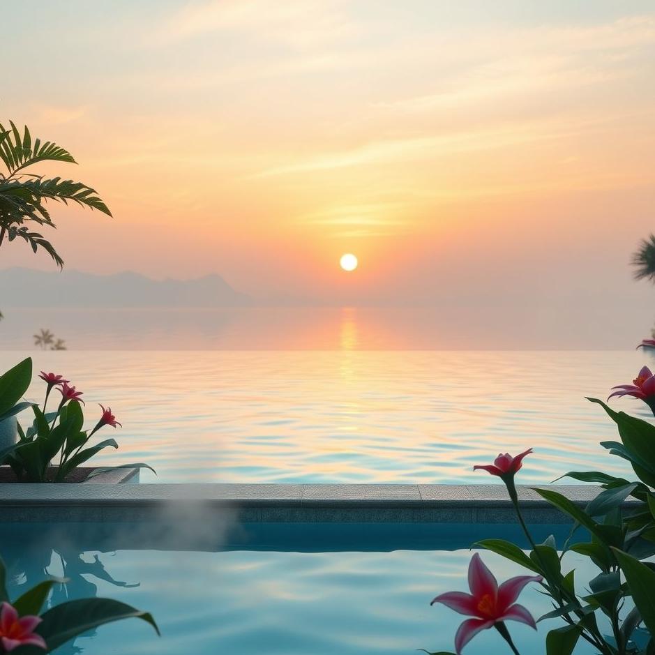 Dream : A poolside in a dream