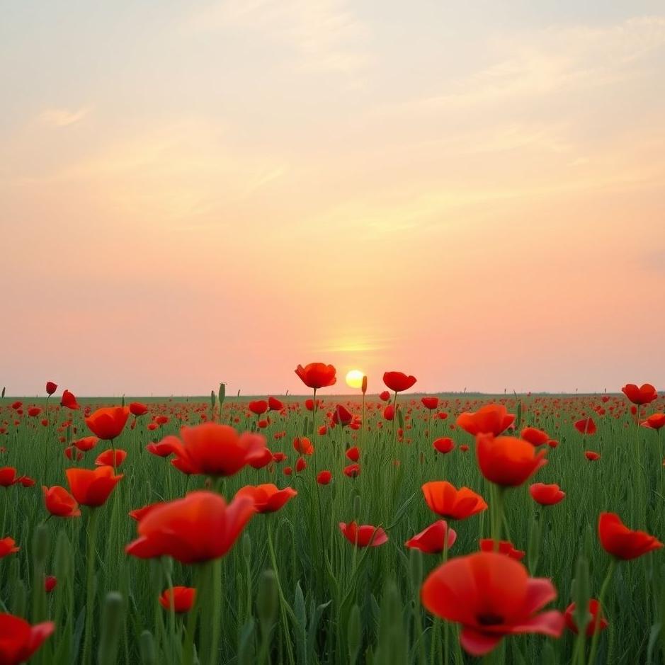 Dream : A poppy field in a dream