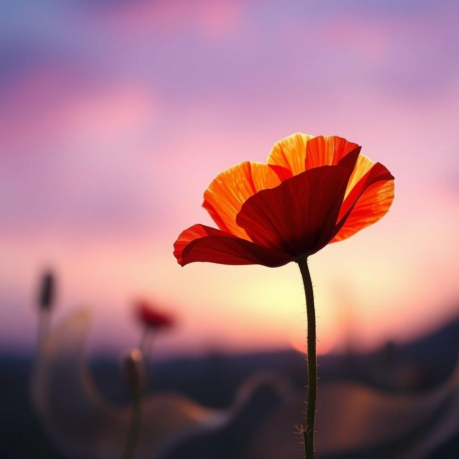 Dream : A poppy in a dream