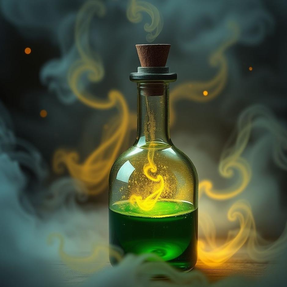 Dream : A potion bottle in a dream