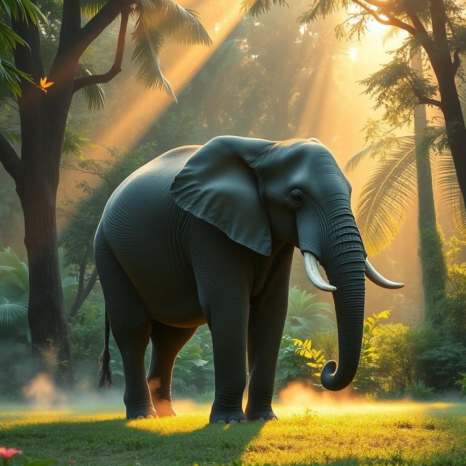 Dream : A pregnant elephant in a dream