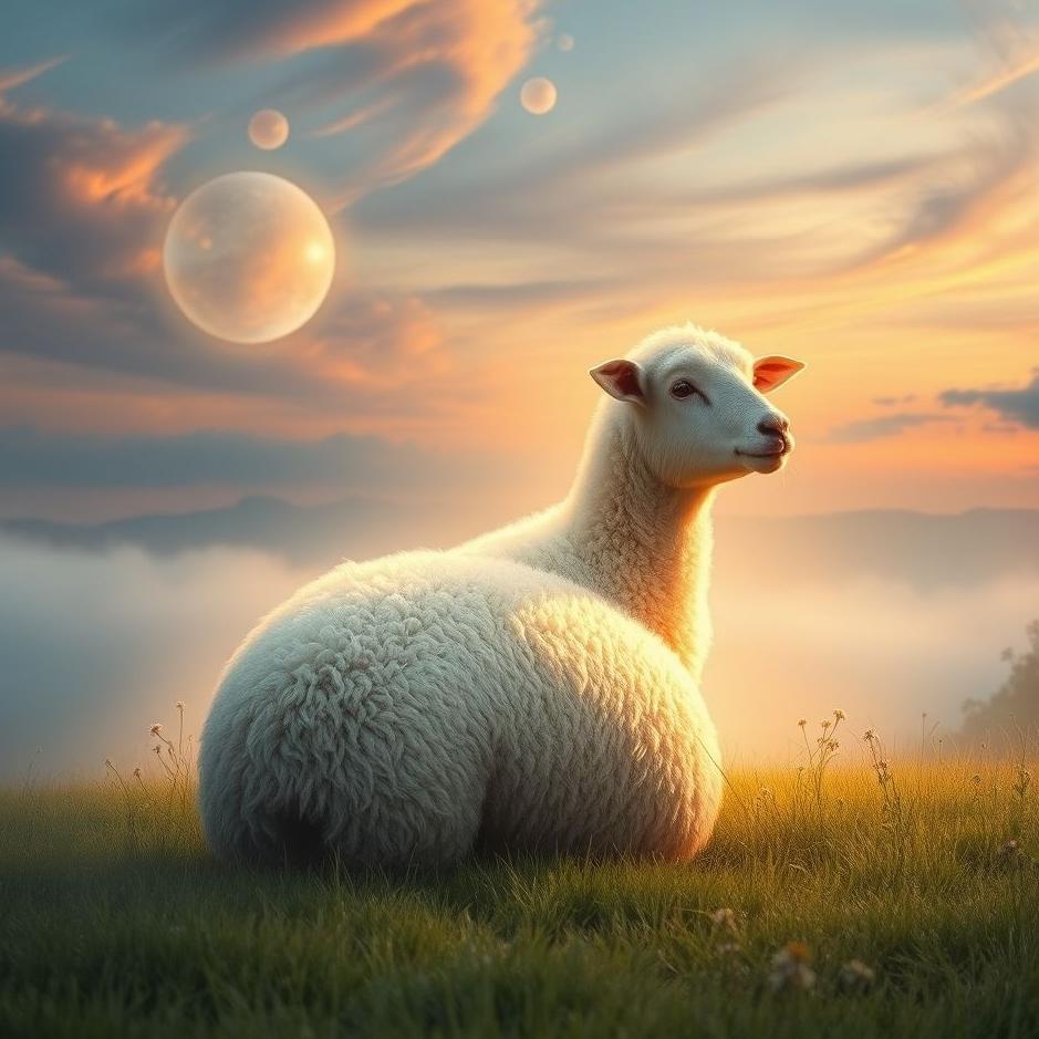 Dream : A pregnant sheep in a dream