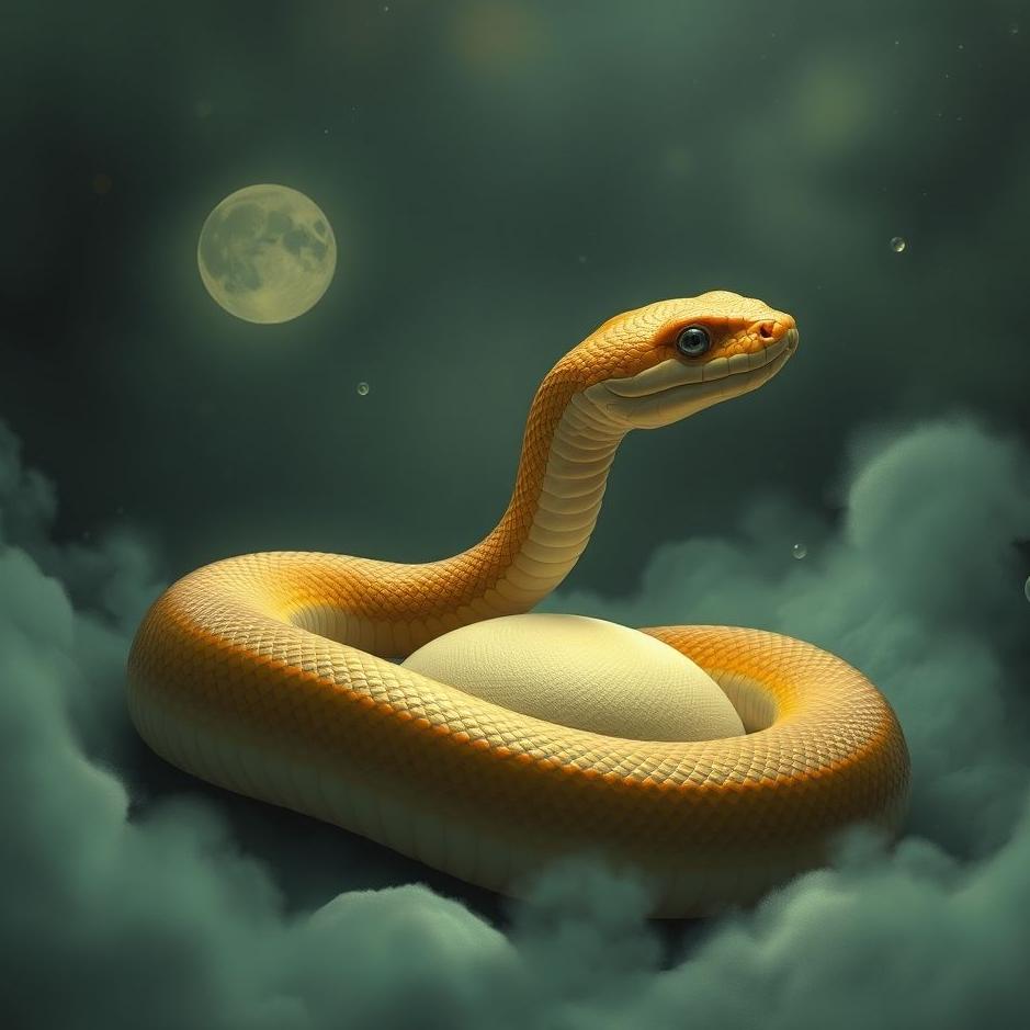 Dream : A pregnant snake in a dream