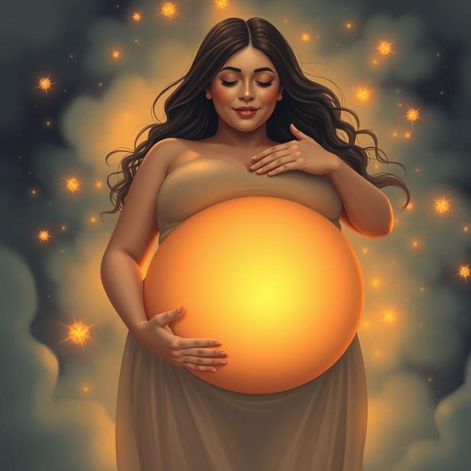 Dream : A pregnant woman's belly bursting in a dream