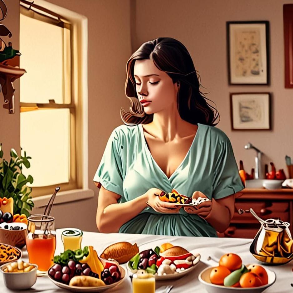 Dream : A pregnant woman eating in a dream