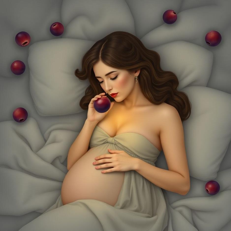 Dream Dictionary : A pregnant woman eating plums in a dream