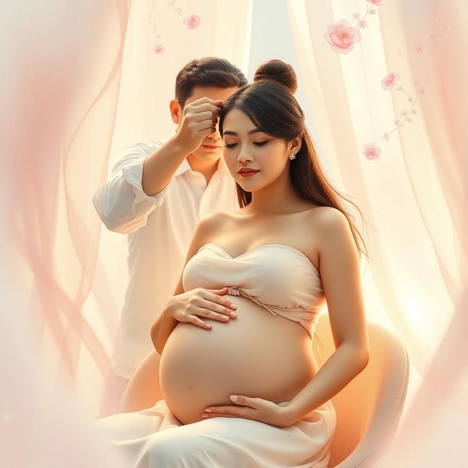 Dream : A pregnant woman getting her hair cut in a dream