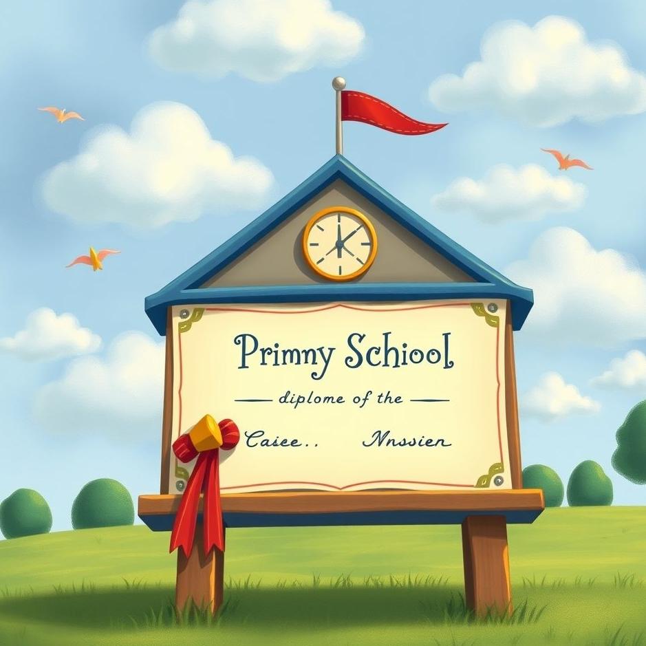 Dream : A primary school diploma in a dream