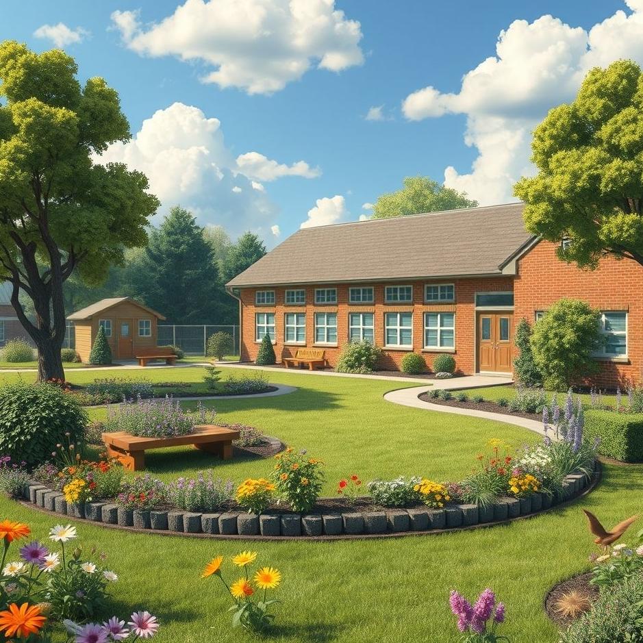 Dream : A primary school garden in a dream