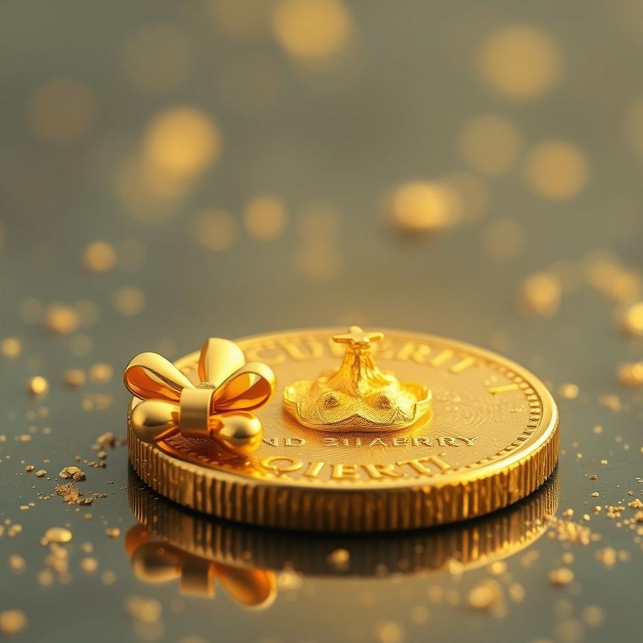 Dream : A quarter gold as a gift in a dream