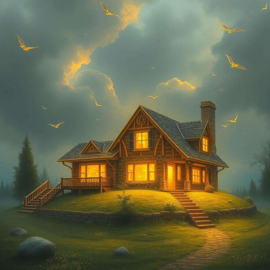 Dream : A quarter of gold at home in a dream