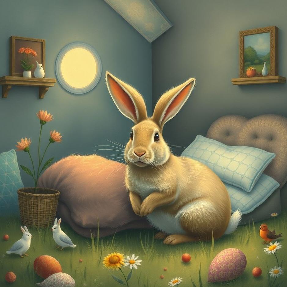 Dream : A rabbit at home in a dream
