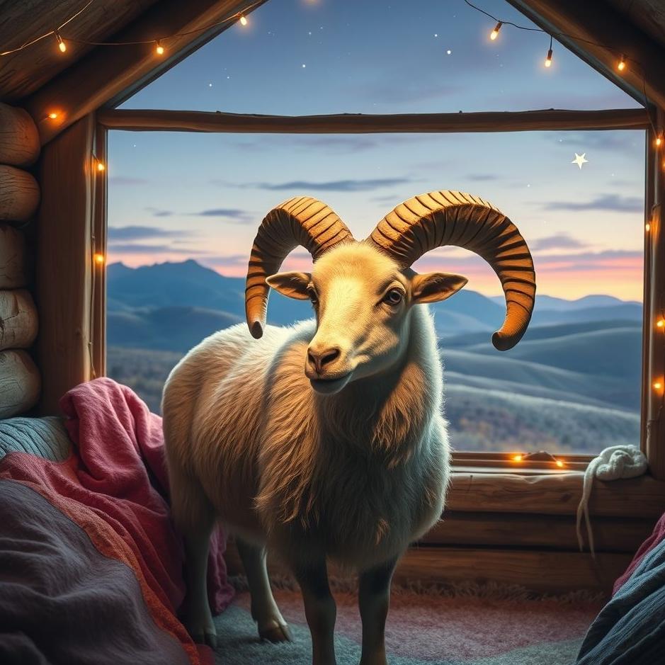 Dream : A ram at home in a dream