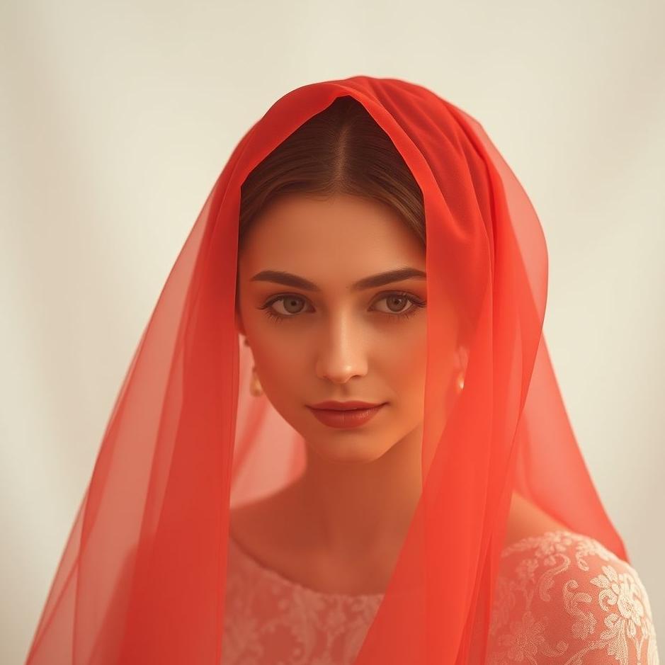 Dream : A red cover on the bride's head in a dream