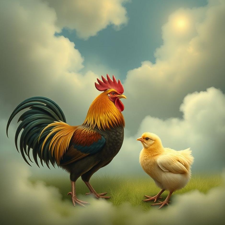 Dream : A rooster and chicks in a dream