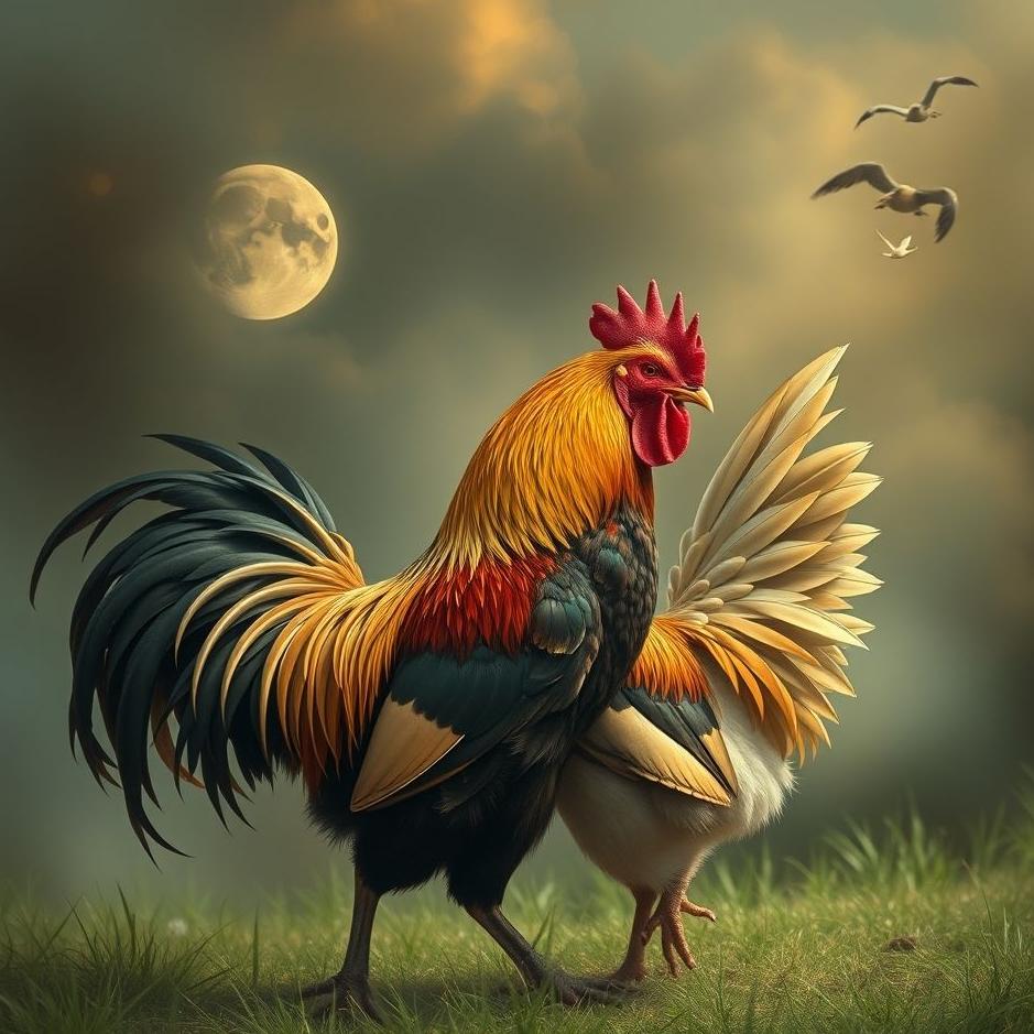 Dream : A rooster mating in a dream