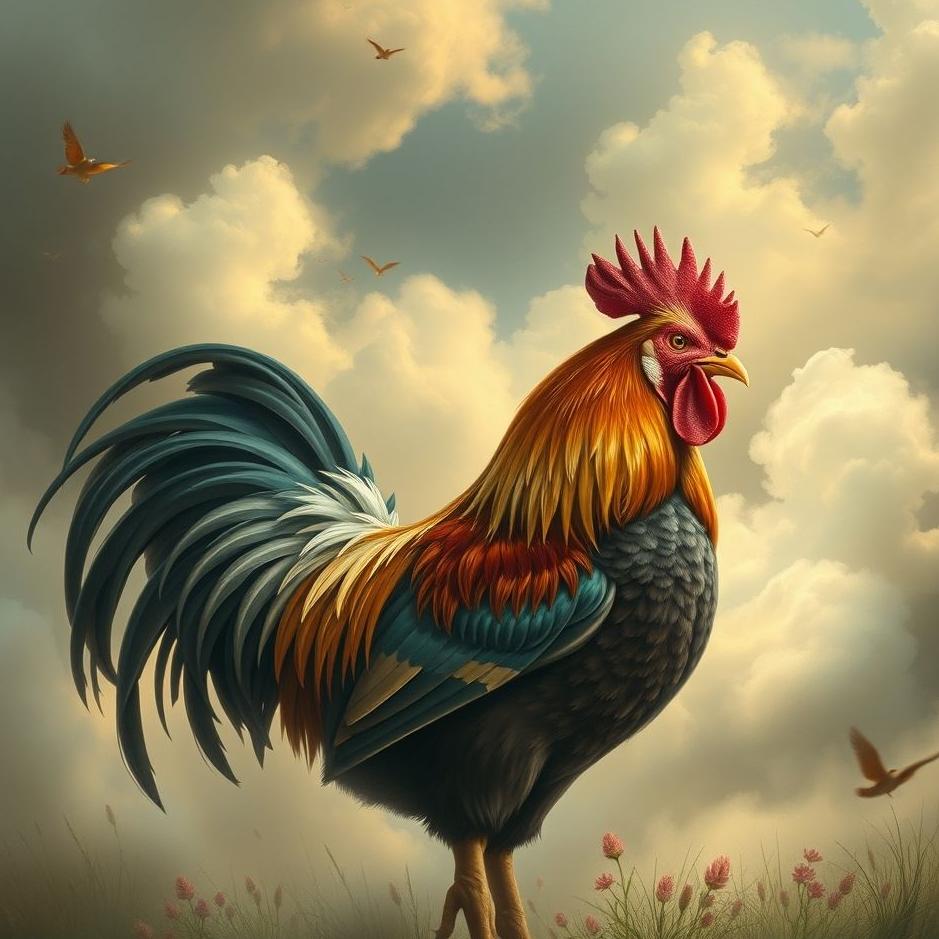 Dream : A rooster picture in a dream