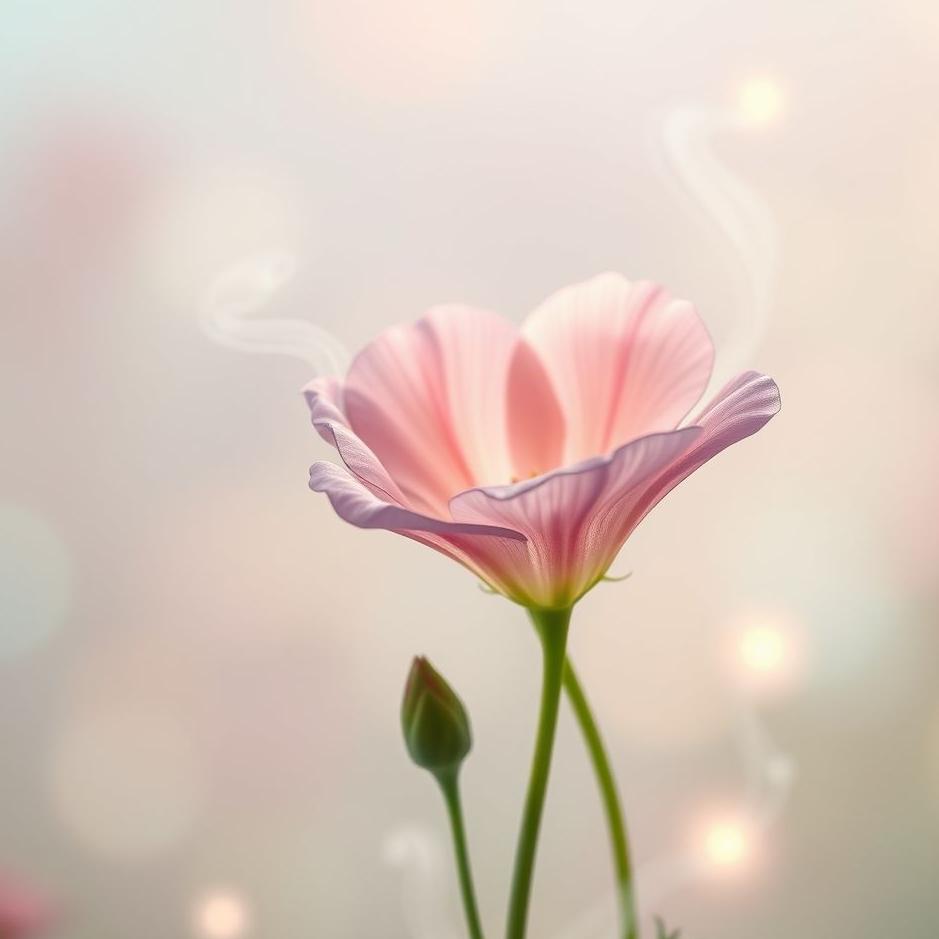 Dream : A rose mallow flower in a dream