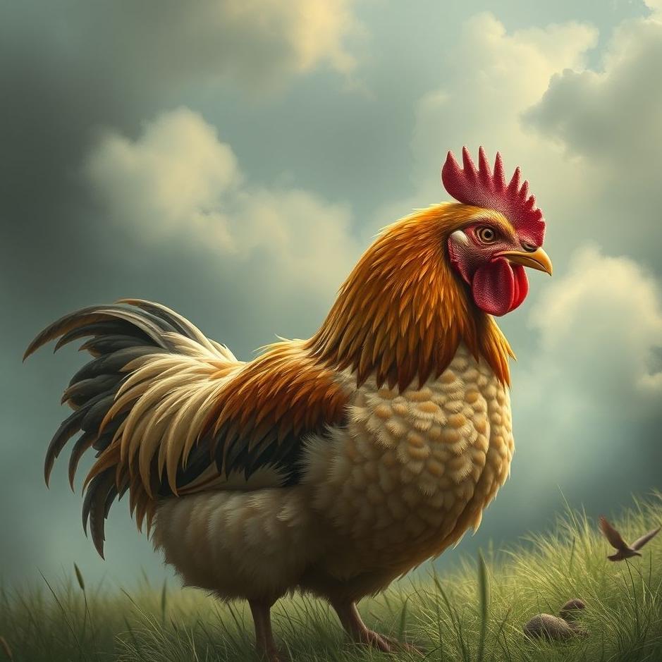 Dream : A rugged chicken in a dream