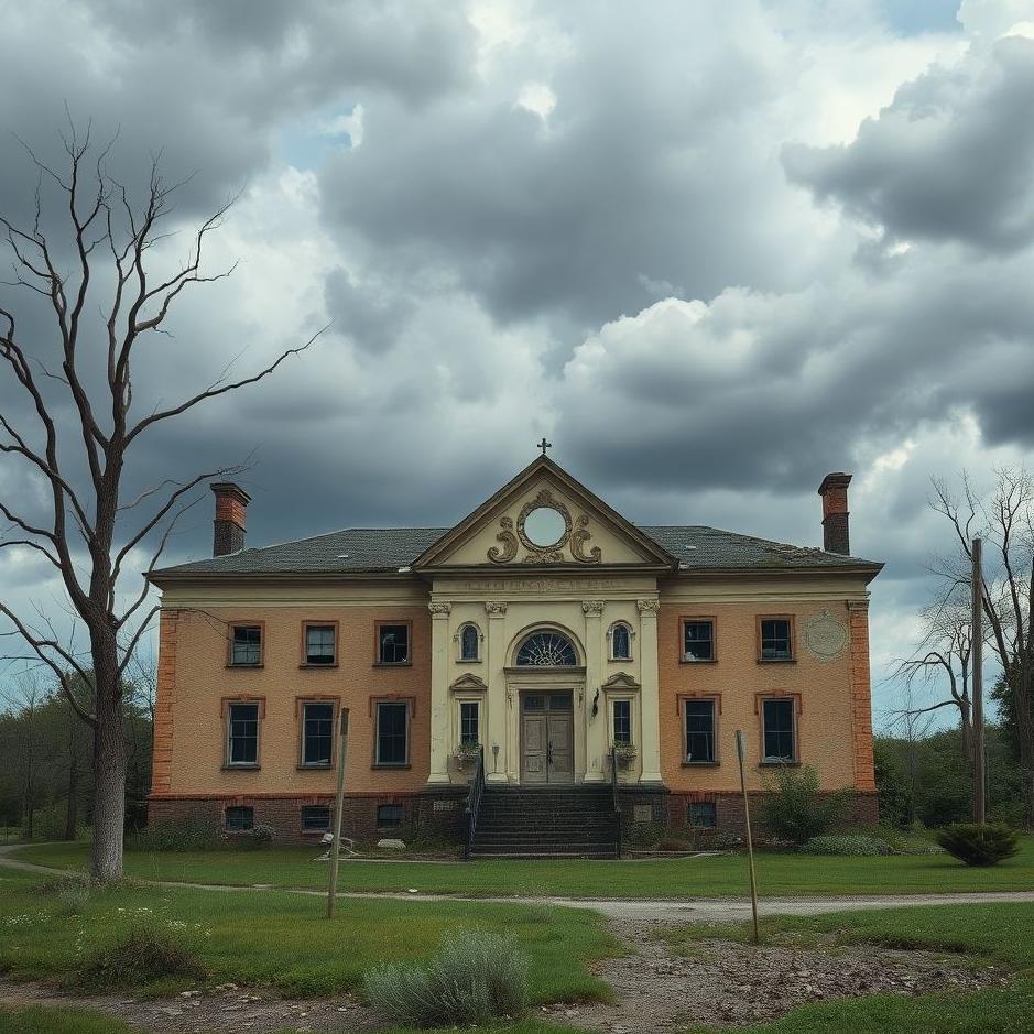 Dream : A ruined school in a dream