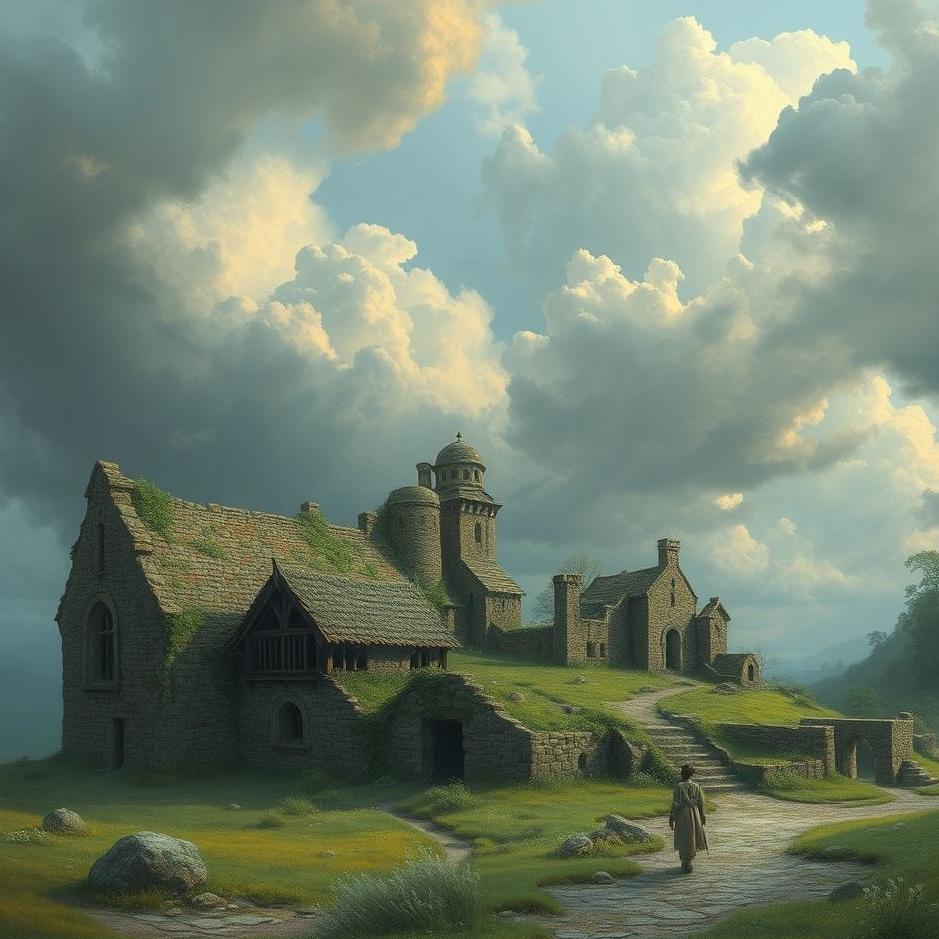 Dream : A ruined village in a dream