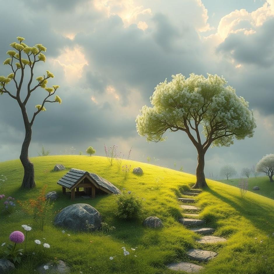 Dream : A sapling garden in a dream