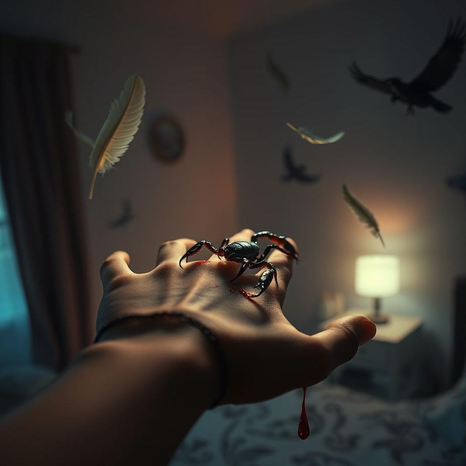 Dream Dictionary : A scorpion sting and bleeding at home in a dream