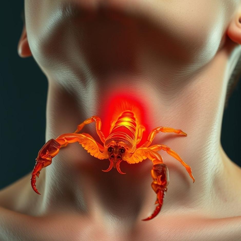 Dream : A scorpion sting in the neck 