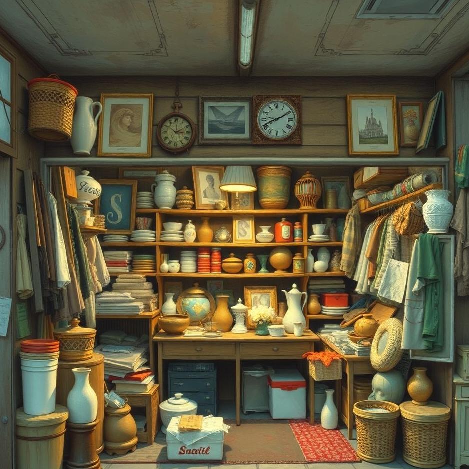 Dream : A second-hand goods shop in a dream