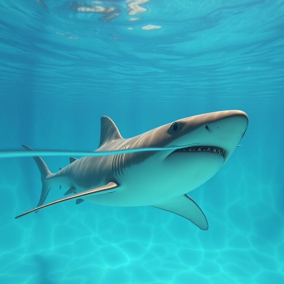 Dream : A shark in a pool in a dream