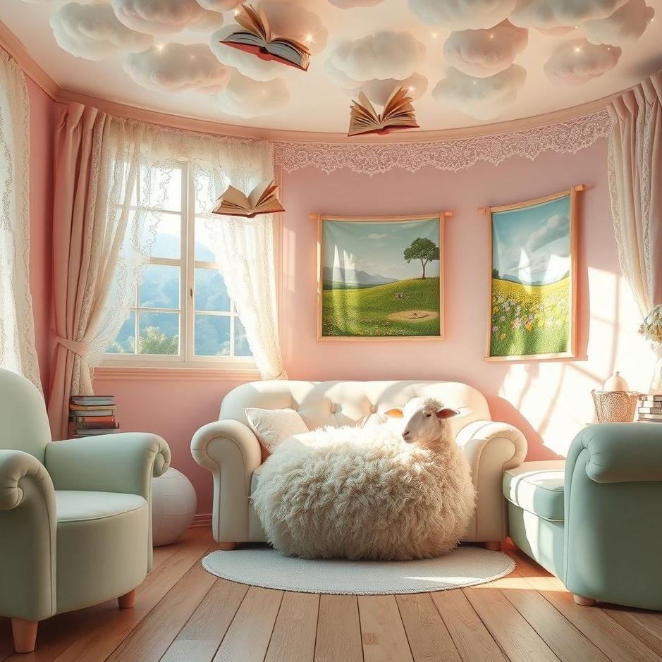 Dream : A sheep at home in a dream