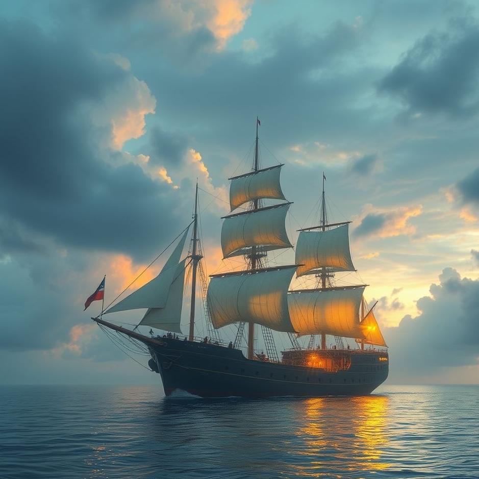 Dream : A ship from afar in a dream