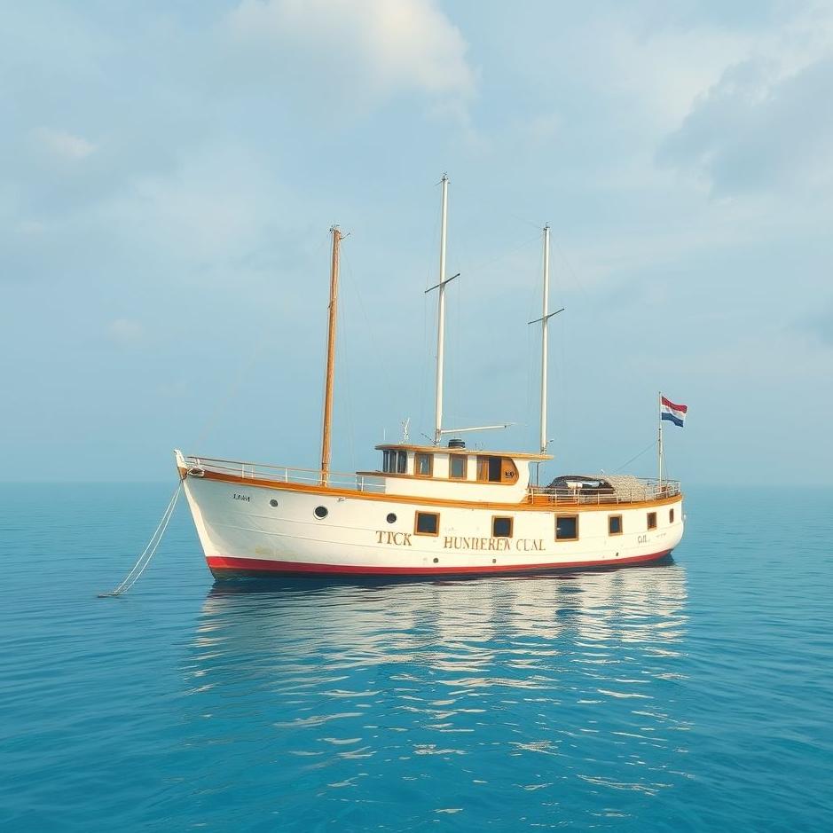 Dream : A ship in a pool in a dream