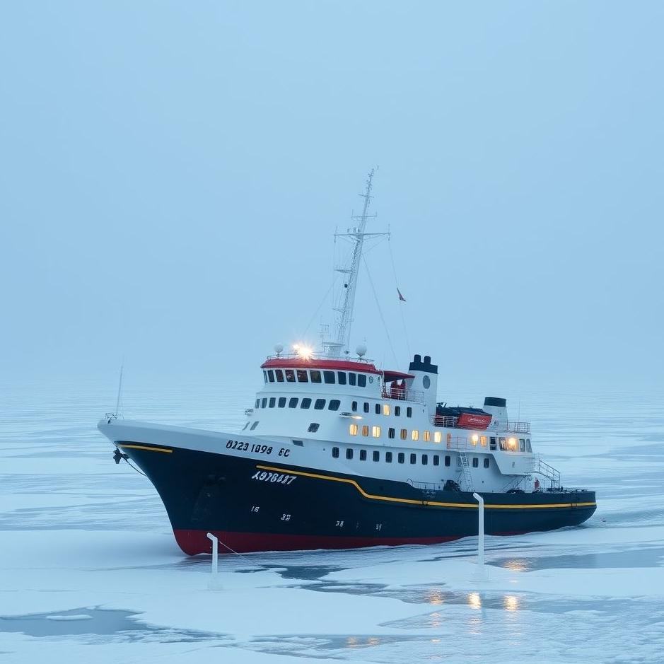 Dream : A ship in the icy sea 