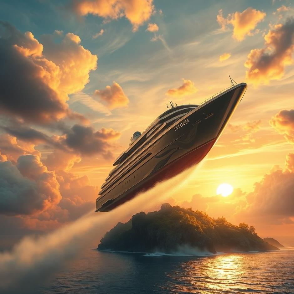 Dream : A ship taking off in a dream