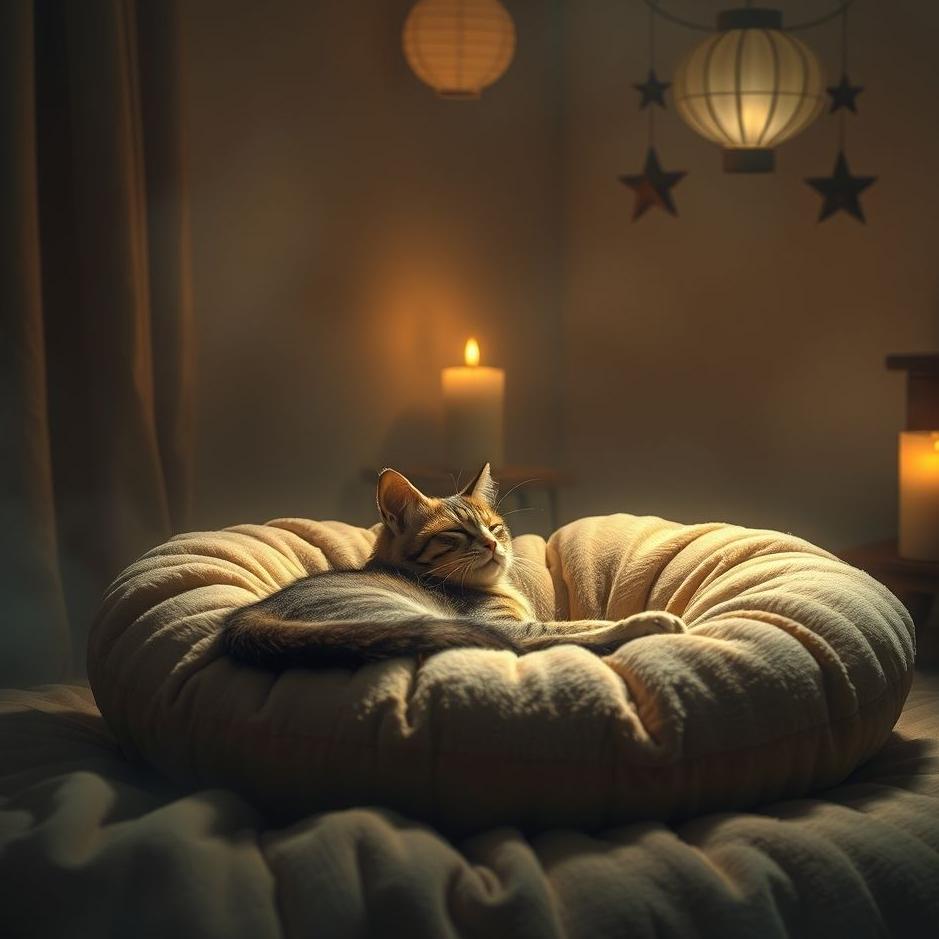 Dream : A sick cat at home in a dream