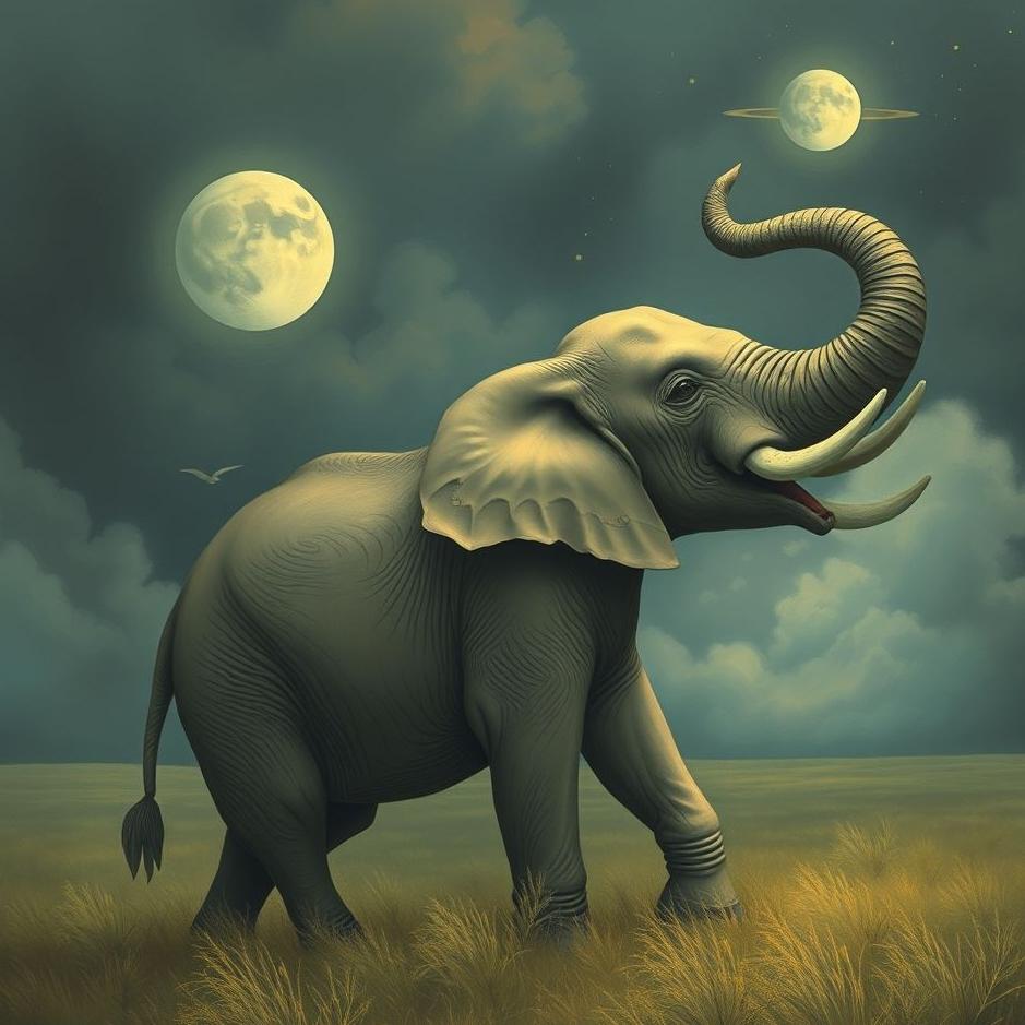 Dream : A sick elephant in a dream