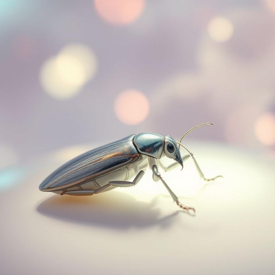Dream : A silver-colored insect in a dream