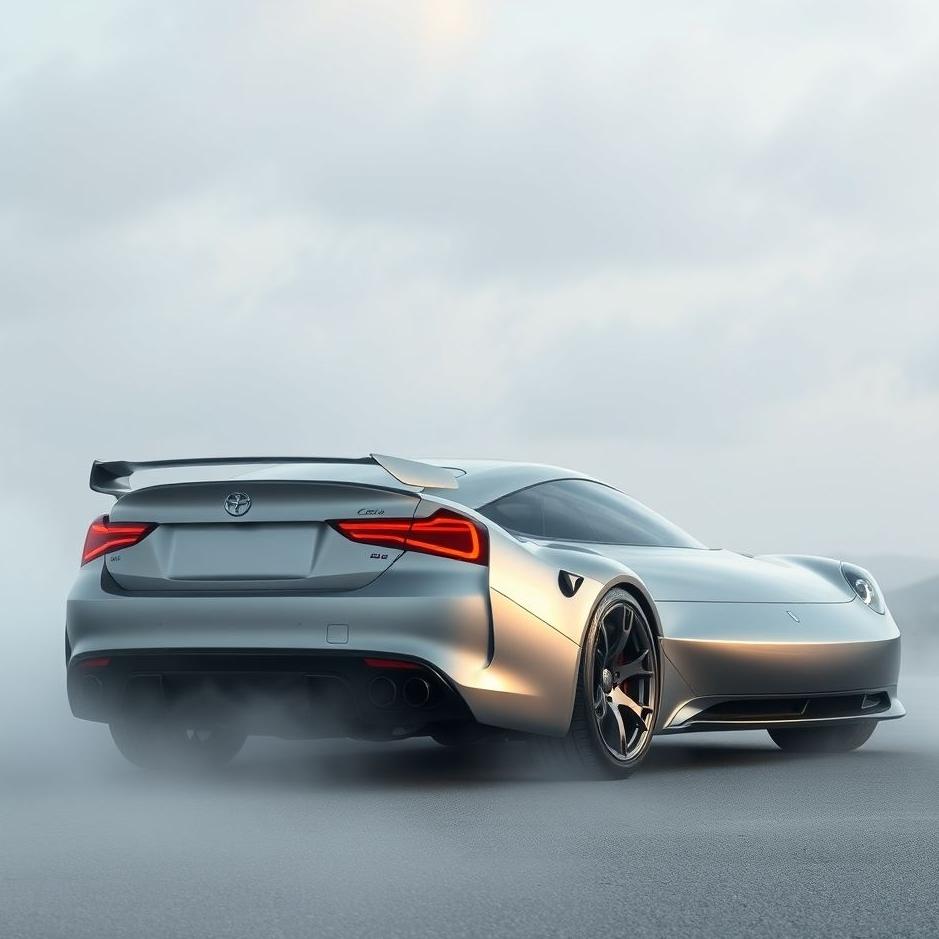 Dream : A silver gray car in a dream