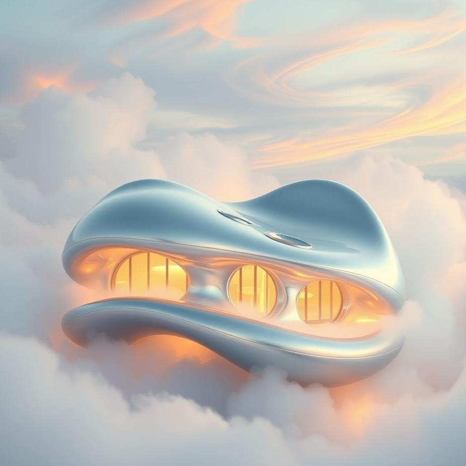 Dream : A silver house in a dream