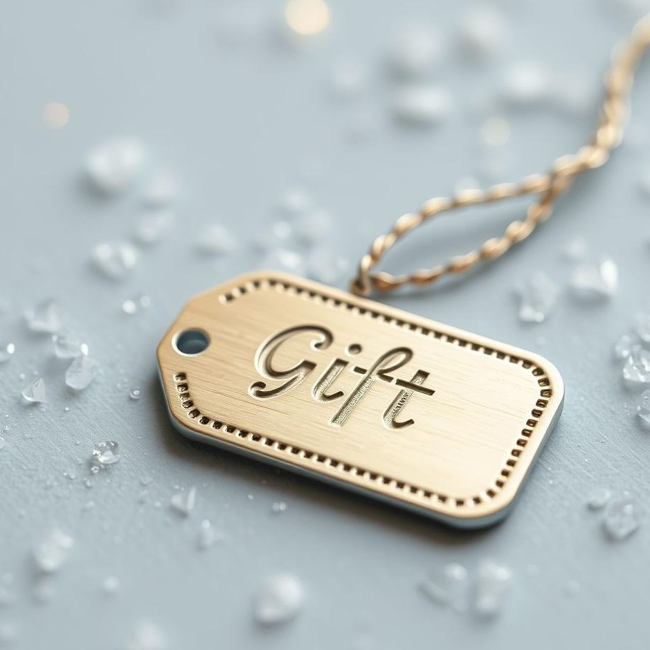 Dream : A silver tag as a gift in a dream