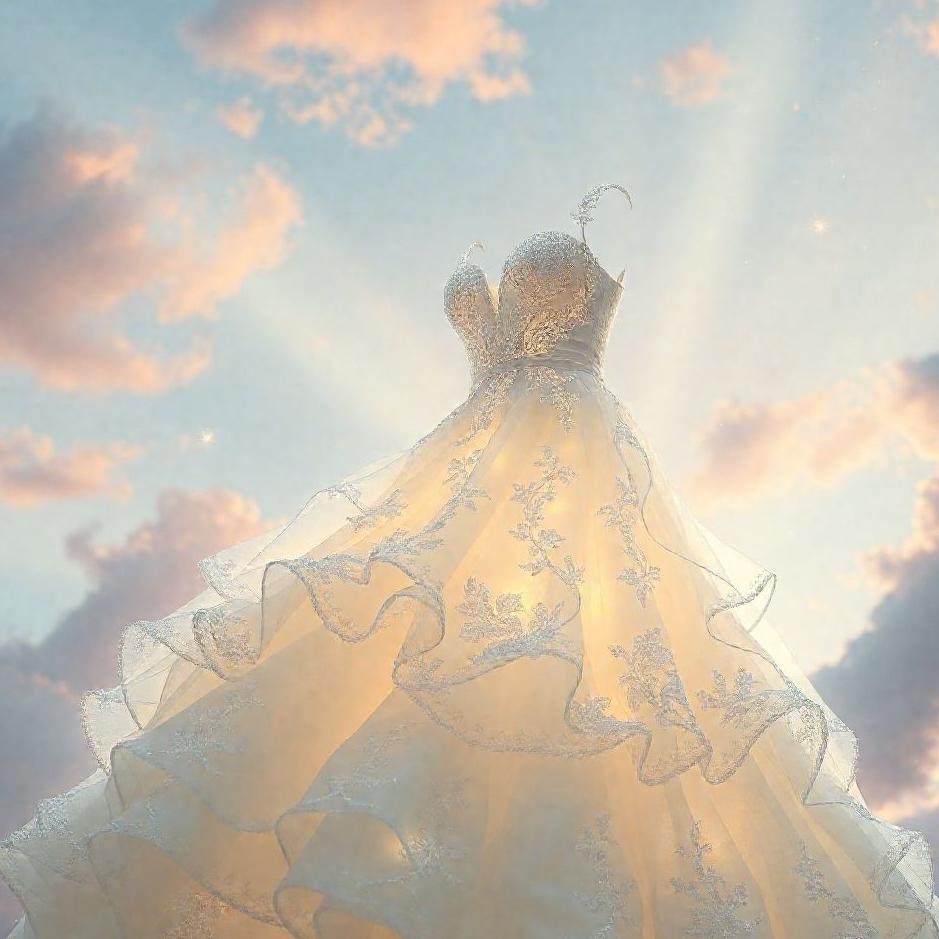 Dream : A silver wedding dress in a dream