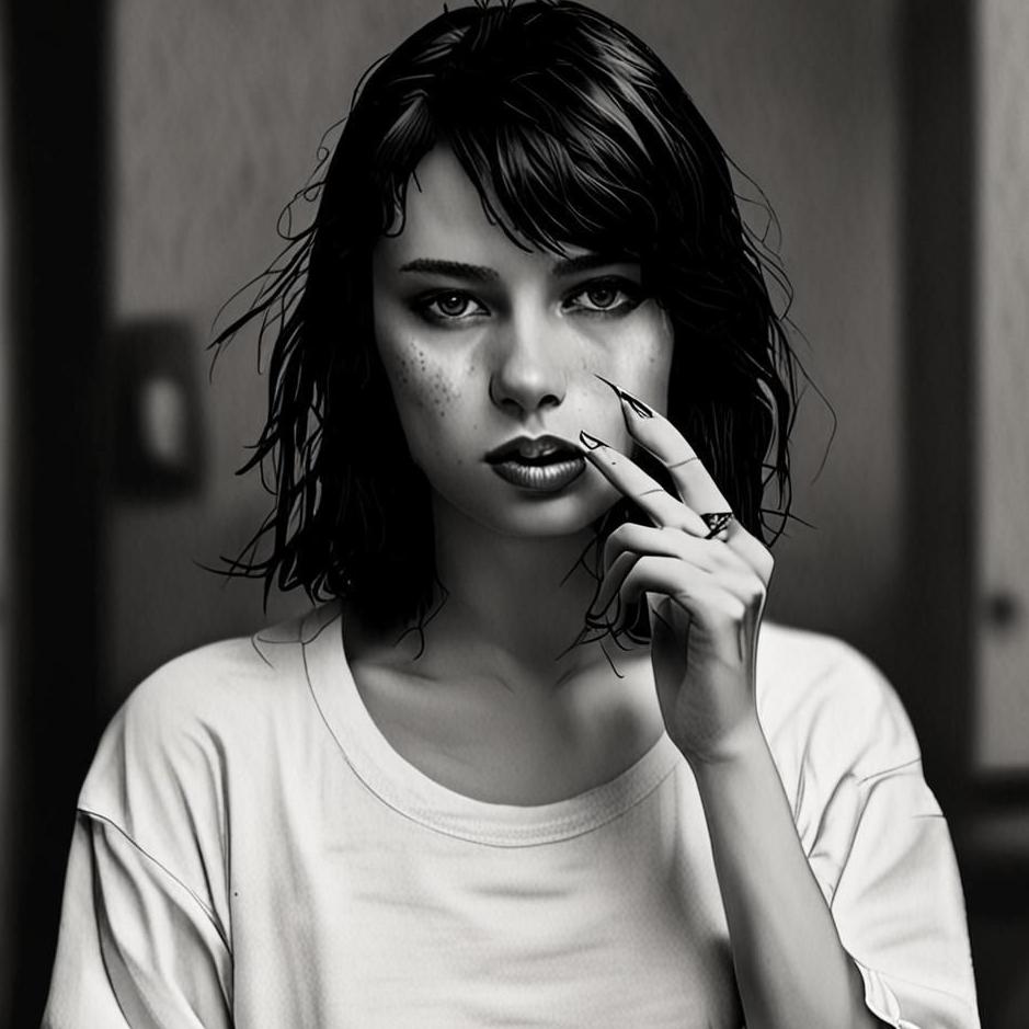 Dream : A single girl smoking a cigarette 