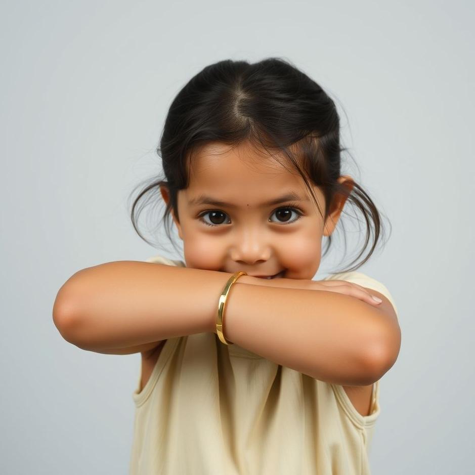 Dream : A single girl wearing a gold bracelet 