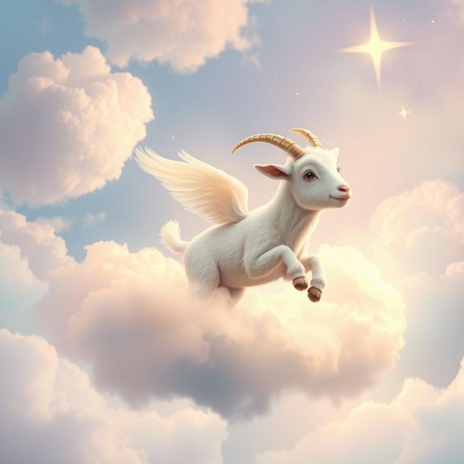 Dream : A sky goat in a dream